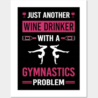 Wine Drinker Gymnastics Gymnast Posters and Art